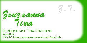 zsuzsanna tima business card